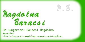 magdolna baracsi business card